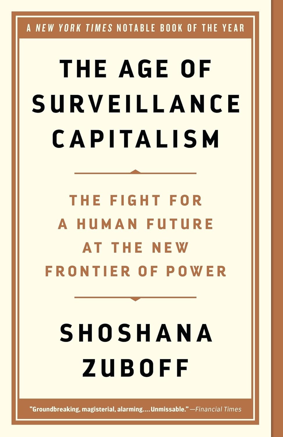 Cover of The Age of Surveillance Capitalism