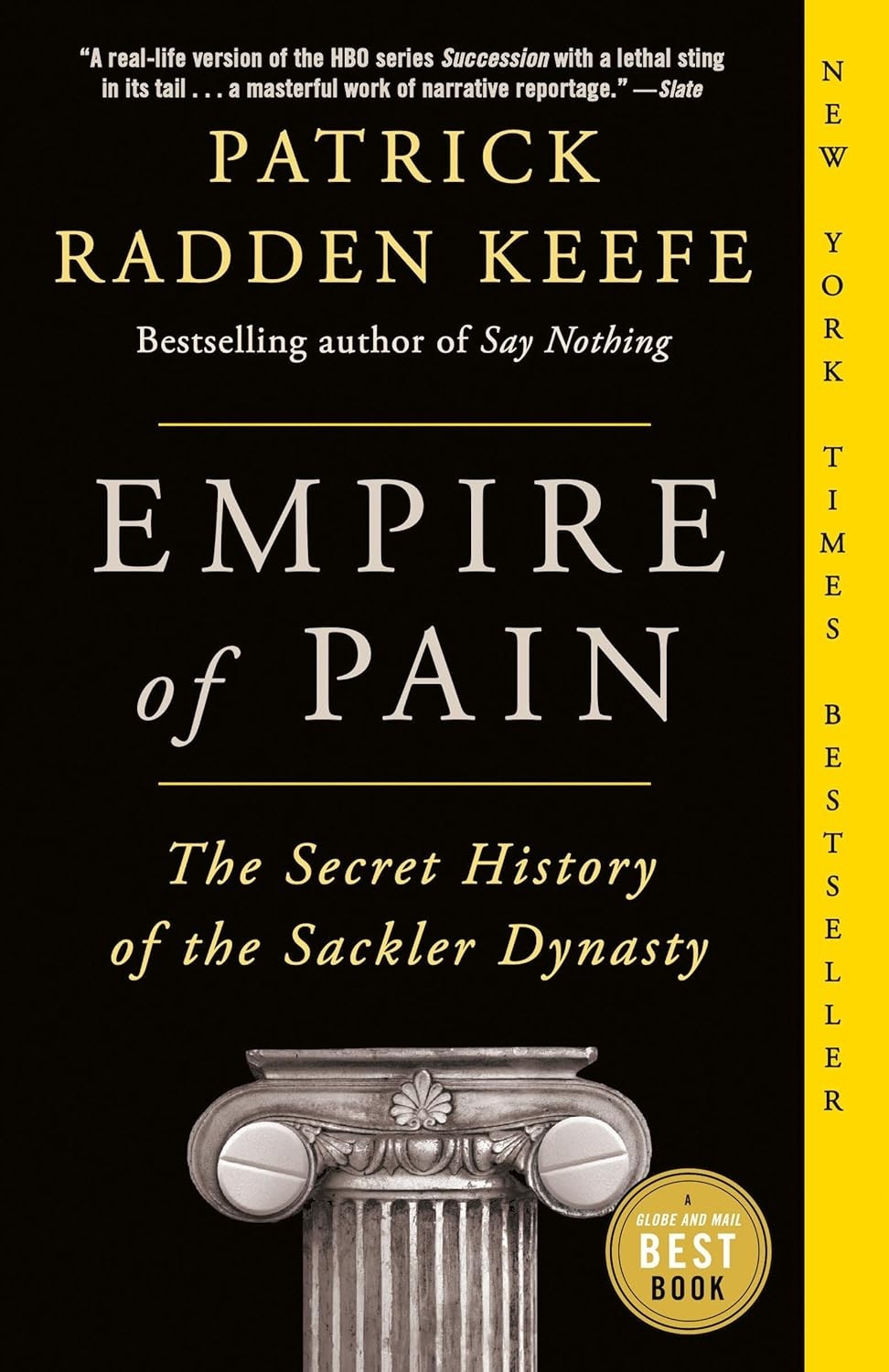 Cover of Empire of Pain: The Secret History of the Sackler Dynasty